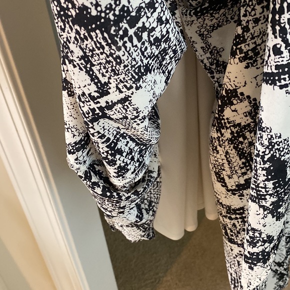 Worthington NWT Womens Sz 18 Black White Lined Sleeveless Dress Party Wedding - Picture 11 of 15